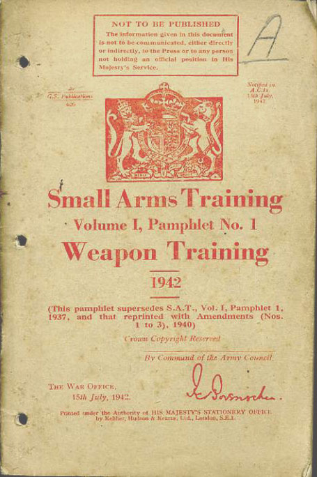 Small Arms Training No1- Weapon Training 1942
