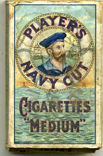 Players empty Cigarette packet