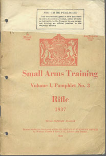 Small Arms Training No3- Rifle 1937
