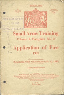 Small Arms Training No2- Application of fire 1942