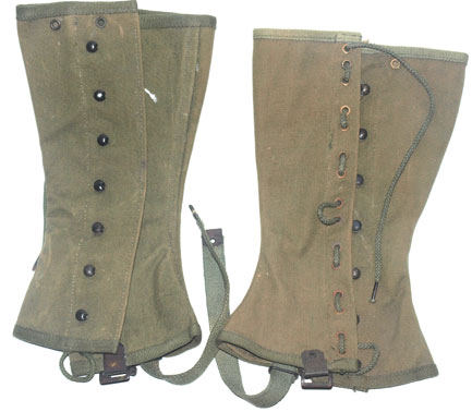 British 1945 dated canvas gaiters